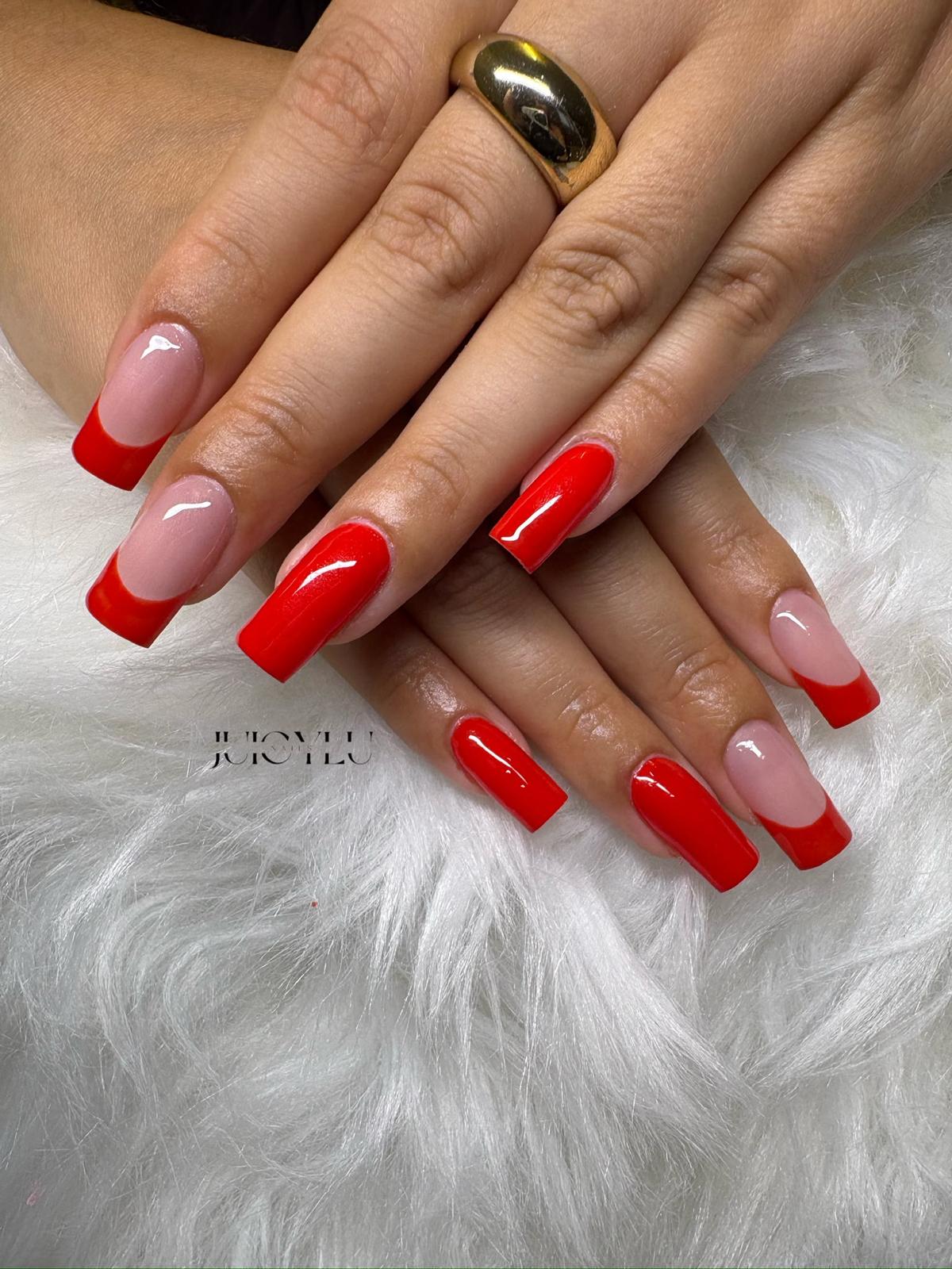 Rotes Nageldesign von JuicyLuNails
